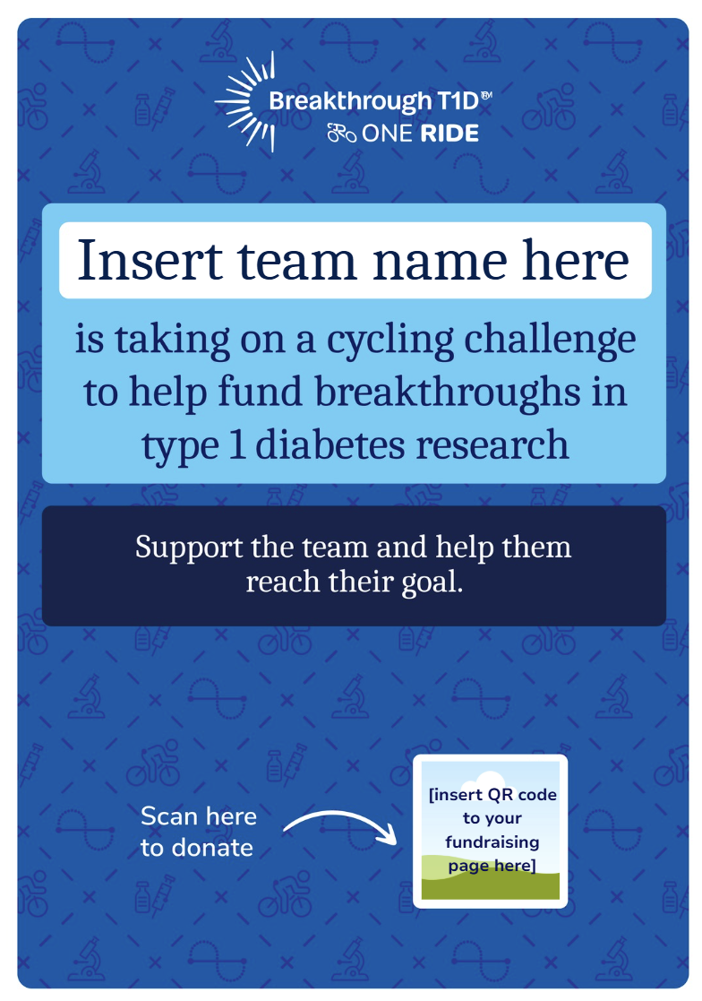 Editable poster for teams